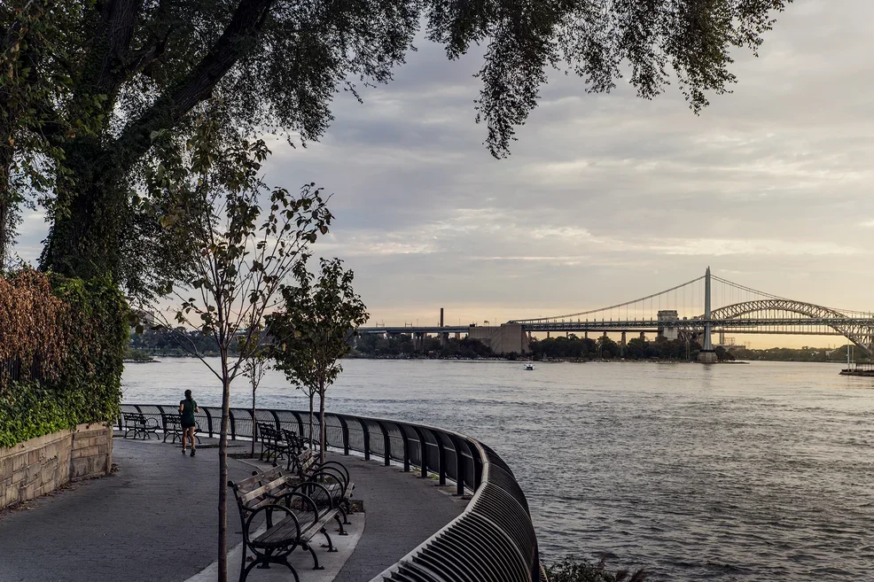 Charming neighborhood walk by Carl Schurz, near The Strathmore NYC condos for sale.