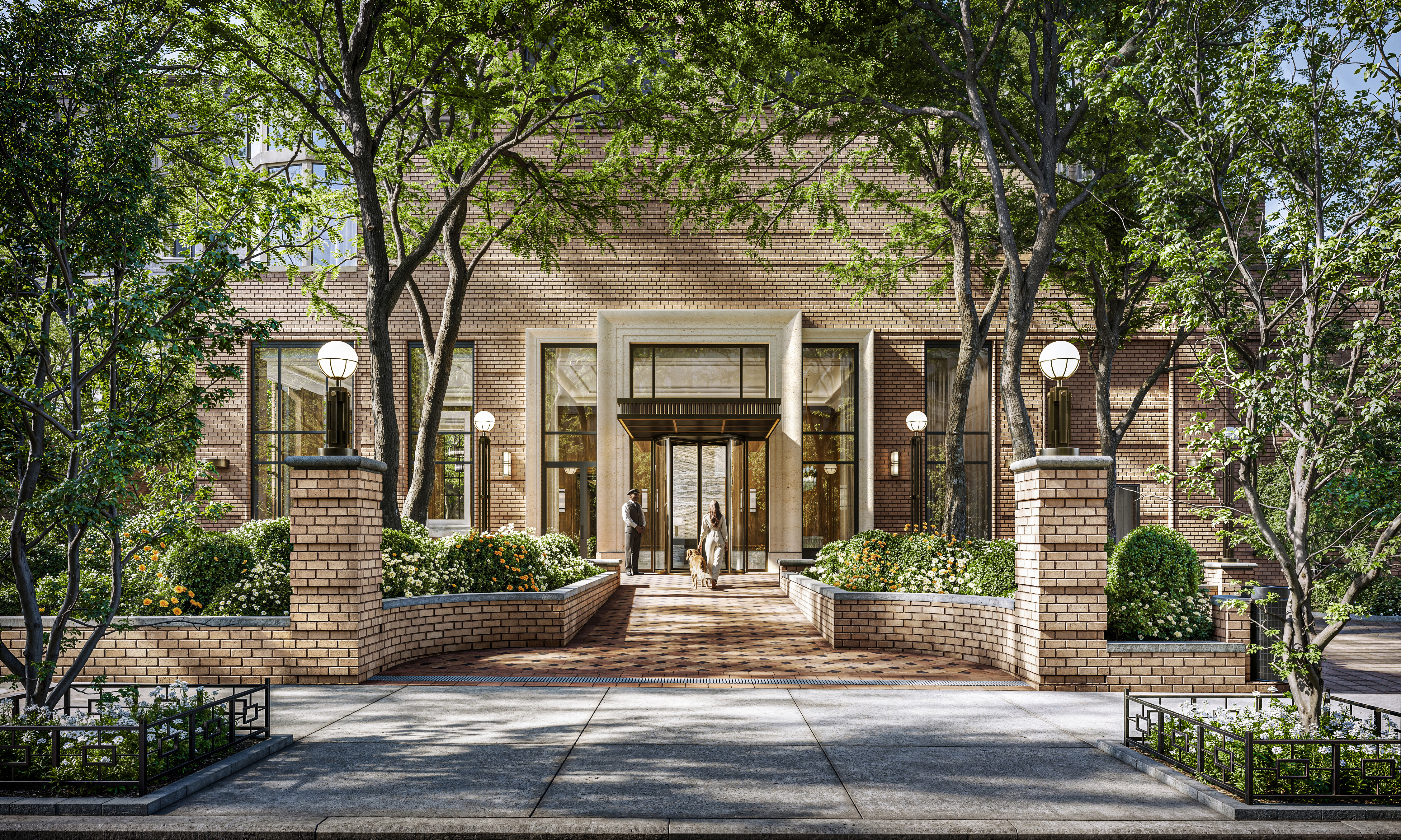 Entrance to Strathmore NYC luxury apartments on the upper east side
