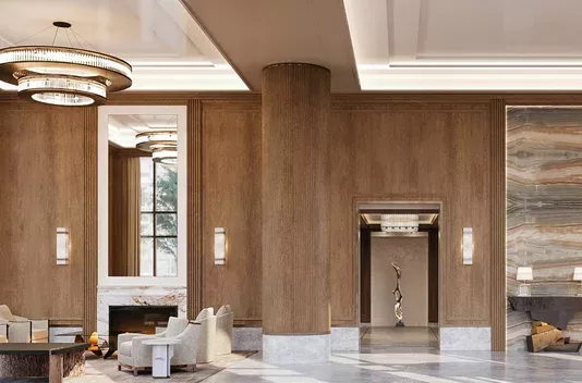 Entrance to Strathmore NYC luxury apartments on the upper east side