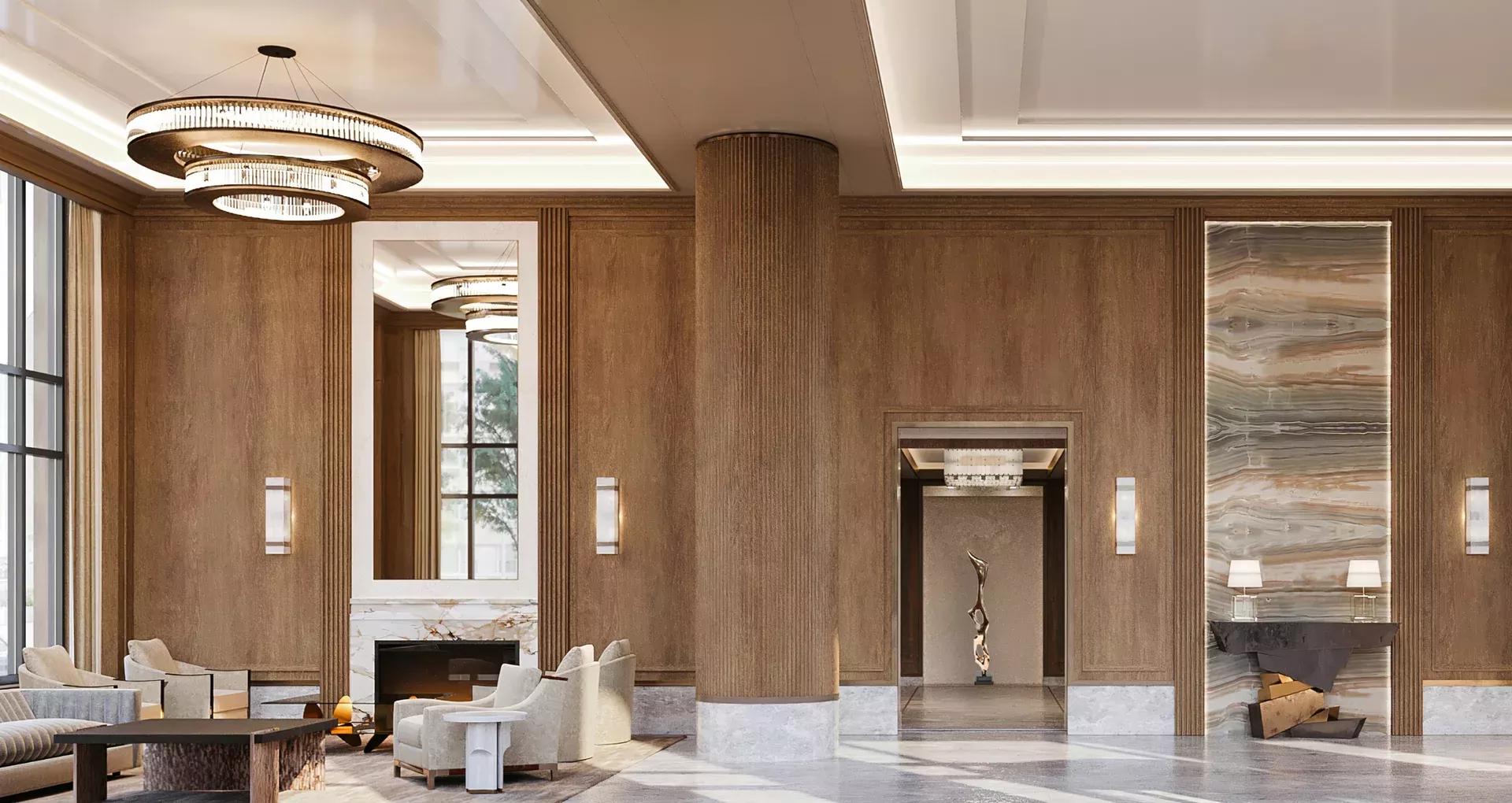 Entrance to Strathmore NYC luxury apartments on the upper east side
